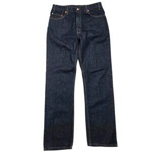 Vtg Levi's 505 Y2k Jeans Mens 36x34 Fits 34×34 Dark Straight Made in USA 2002